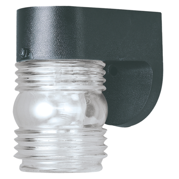 LUM DE PARED NEGRO TEXTURIZADO 1XE27 MEDIDA 12" X 6.5" 100-240V/ALUMINIO Y VIDRIO