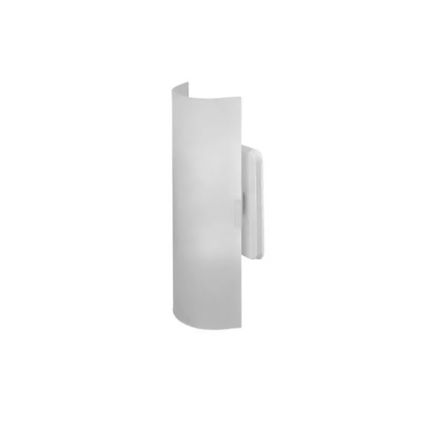 LUM DE PARED RECTANGULAR 2 LUCES 2XE27  60W COLOR BLANCA MV