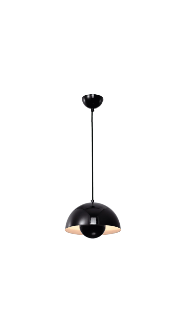 LUM DECORATIVA COLGANTE EN TECHO ERGO 2XE27 COLOR NEGRO