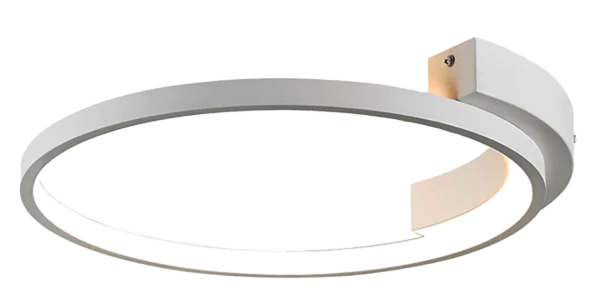 LUMINARIA LED DECORATIVA DE TECHO 25W 2000LM 3000K, 110-240V ACABADO BLANCO MATE D: 40CM H-10CM