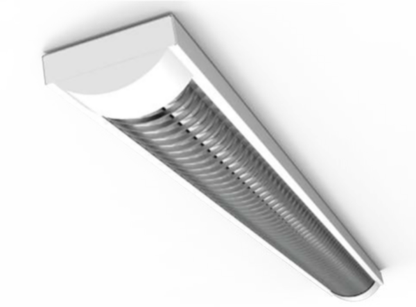 LUMINARIA SUPERFICIAL UL 207 LINE 24" 2X9W INLCUYE TUBOS LED 100-240V DIFUSOR DE REGILLA