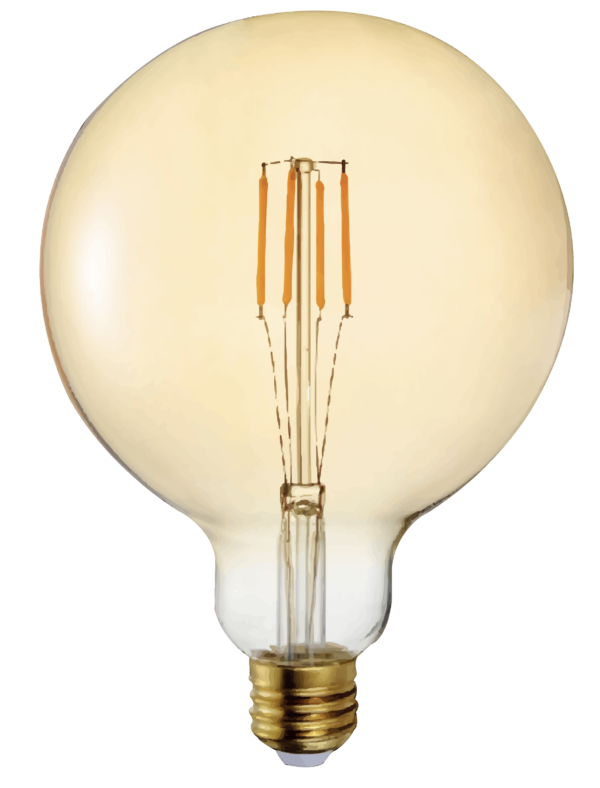 BOMBILLO LED VINTAGE F/GLOBO 4W 2200K 350LM 15KH E27120V N/ATEN.